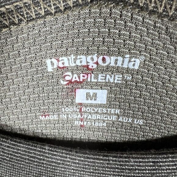 Patagonia Capilene Long Sleeve Pullover Base Layer Men's Size Medium Made in USA - Picture 5 of 6